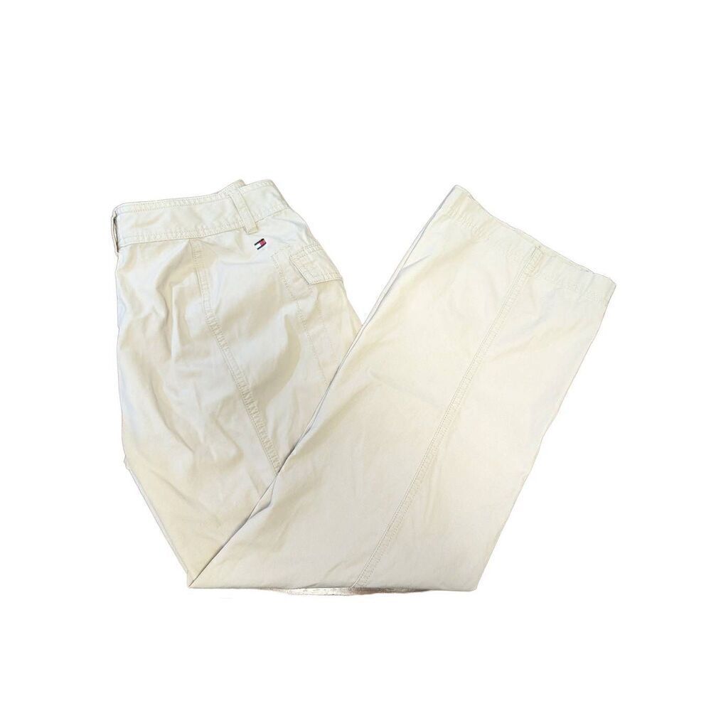 TOMMY HILFIGER Tan Straight Chino Trousers Women's Size 6 Petite